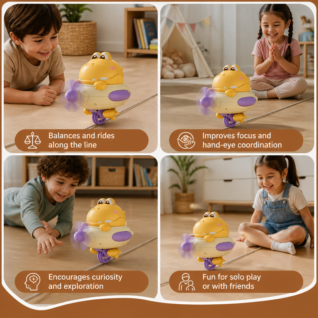 Dino Balance Spinner Toy for Kids