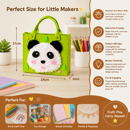 Kids DIY Plush Tote Bag Craft Kit