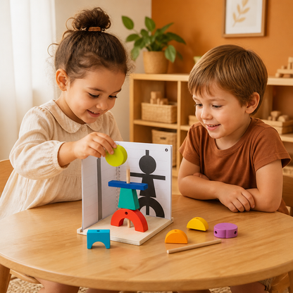 Wooden 3D Shadow Matching & Spatial Thinking Puzzle for Kids