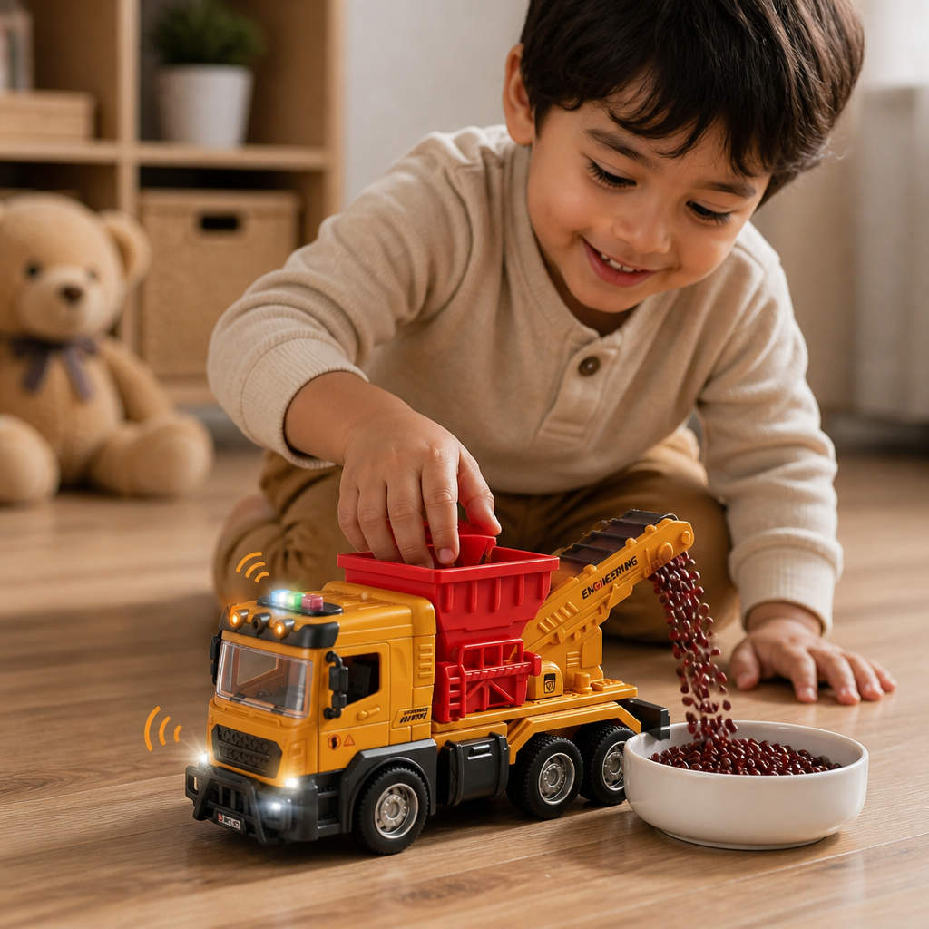 Construction Dump Truck Toy with Lights & Sounds