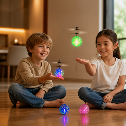 Hand-Controlled Flying LED Ball Drone for Kids