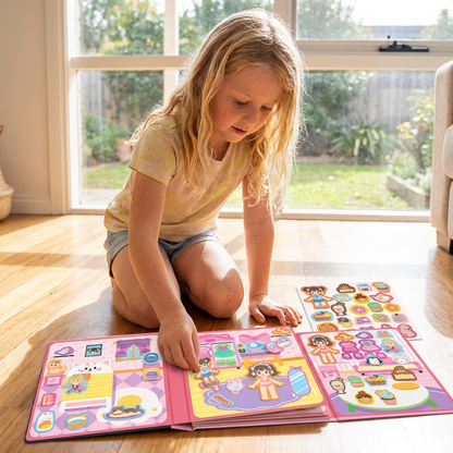 Montessori Magnetic Quiet Book – Creative Dress-Up & Scene Play