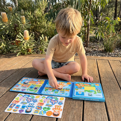 Montessori Magnetic Quiet Book – Creative Dress-Up & Scene Play