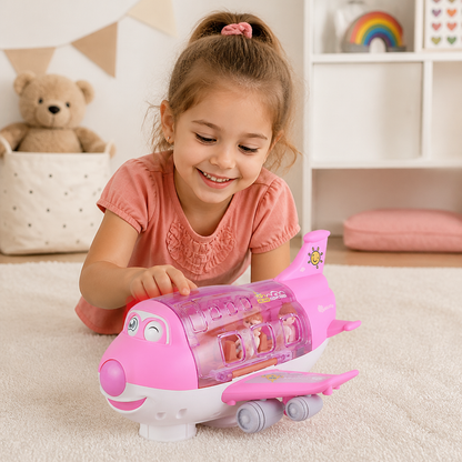 Driving Toy Airplane with Lights and Music