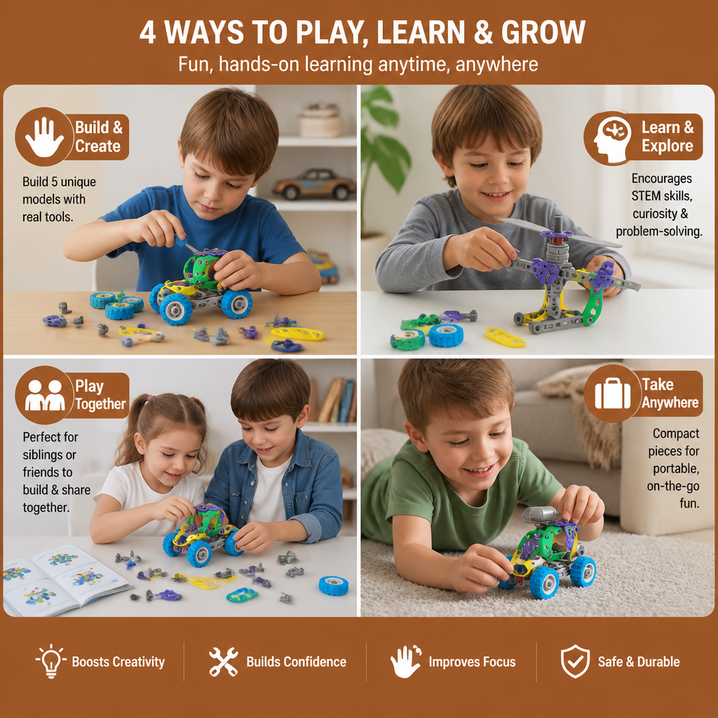109 Piece STEM Building Set with Screwdriver