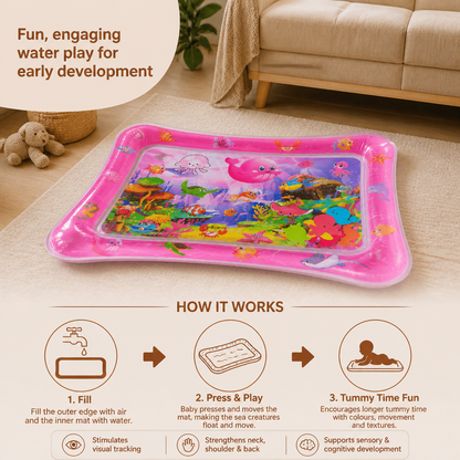Inflatable Tummy Time Water Play Mat