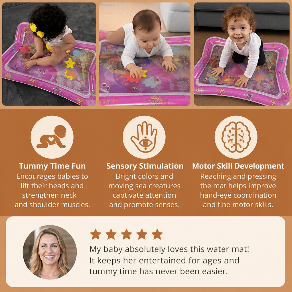 Inflatable Tummy Time Water Play Mat