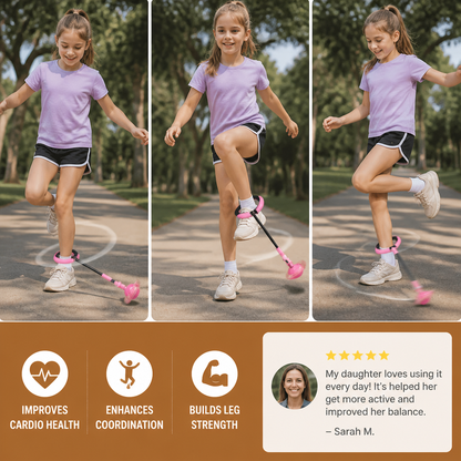 3-in-1 LED Skip Ball with Jump Counter & Timer for Kids