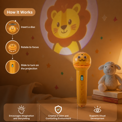 Kids’ Bedtime Story Projection Flashlight