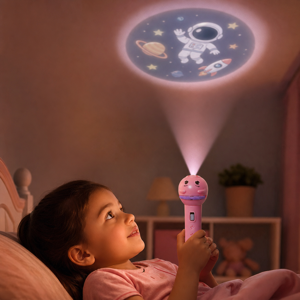 Kids’ Bedtime Story Projection Flashlight