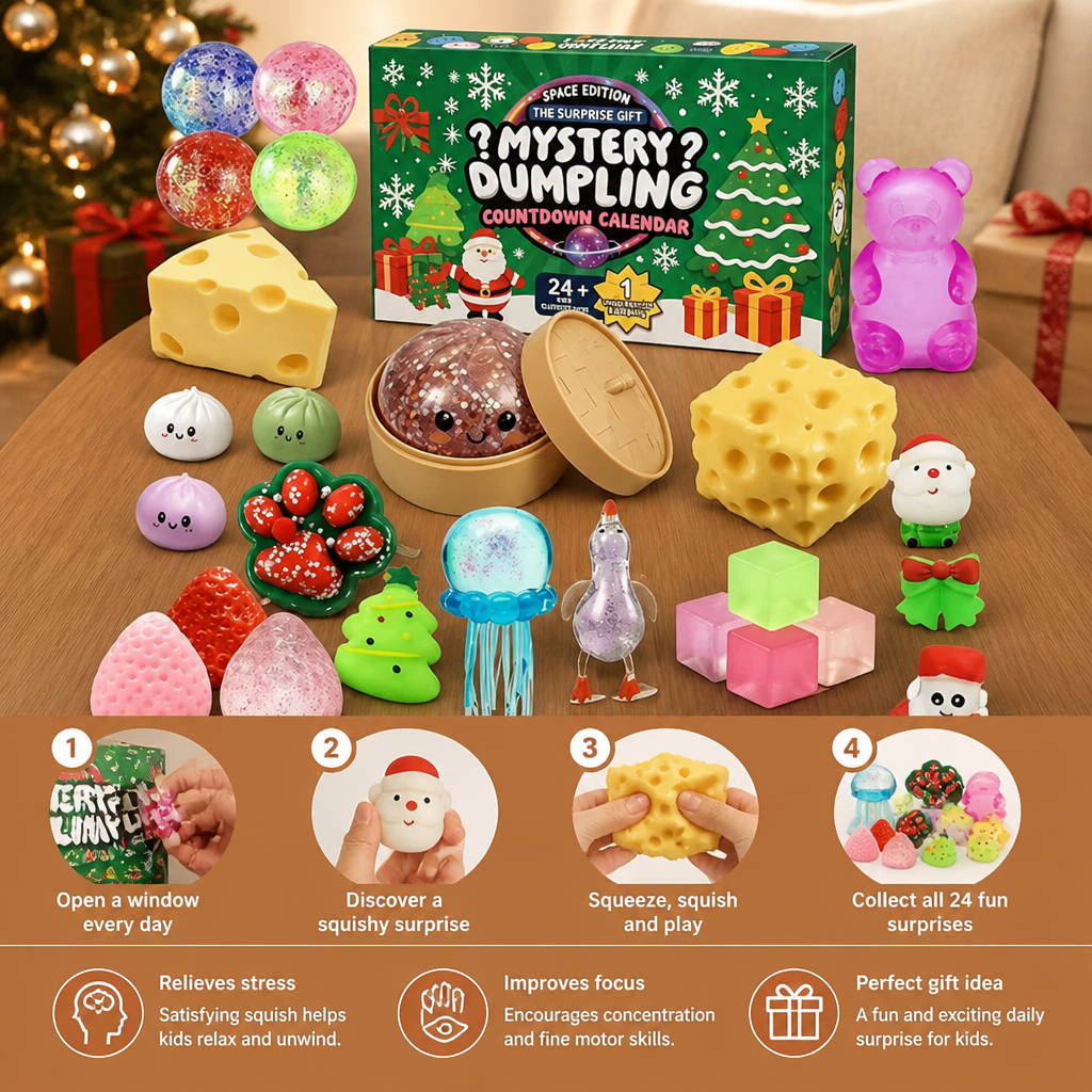 Christmas Squishy Advent Calendar for Kids