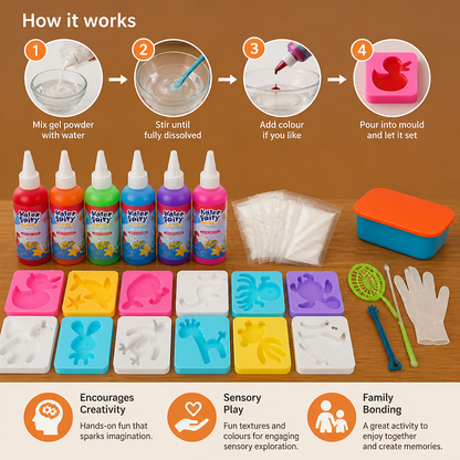 DIY Water Jelly Kit with Gels & Molds