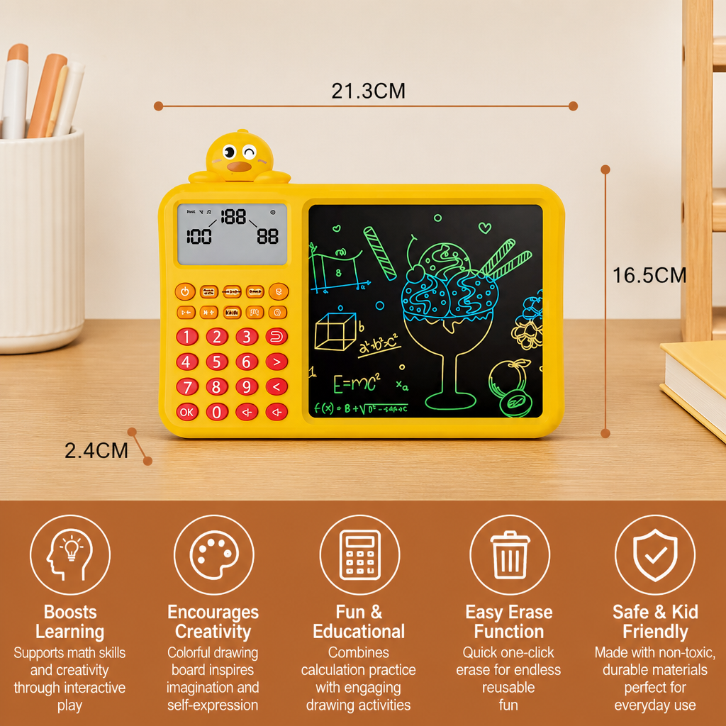 Interactive Math Drawing & Erase Learning Set for Kids