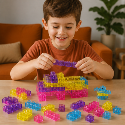 Glow-in-the-Dark Squishy Jelly Building Blocks for Kids – Safe & Soft