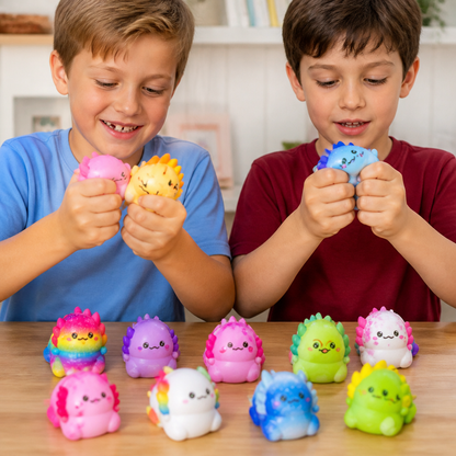 24-Pack Soft Axolotl Squishy Stress Relief Toys