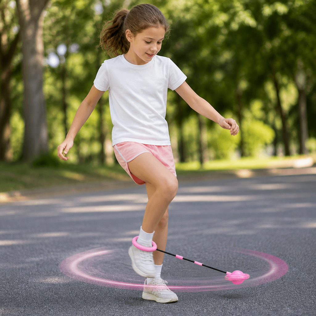 3-in-1 LED Skip Ball with Jump Counter & Timer for Kids