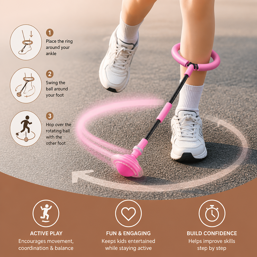 3-in-1 LED Skip Ball with Jump Counter & Timer for Kids