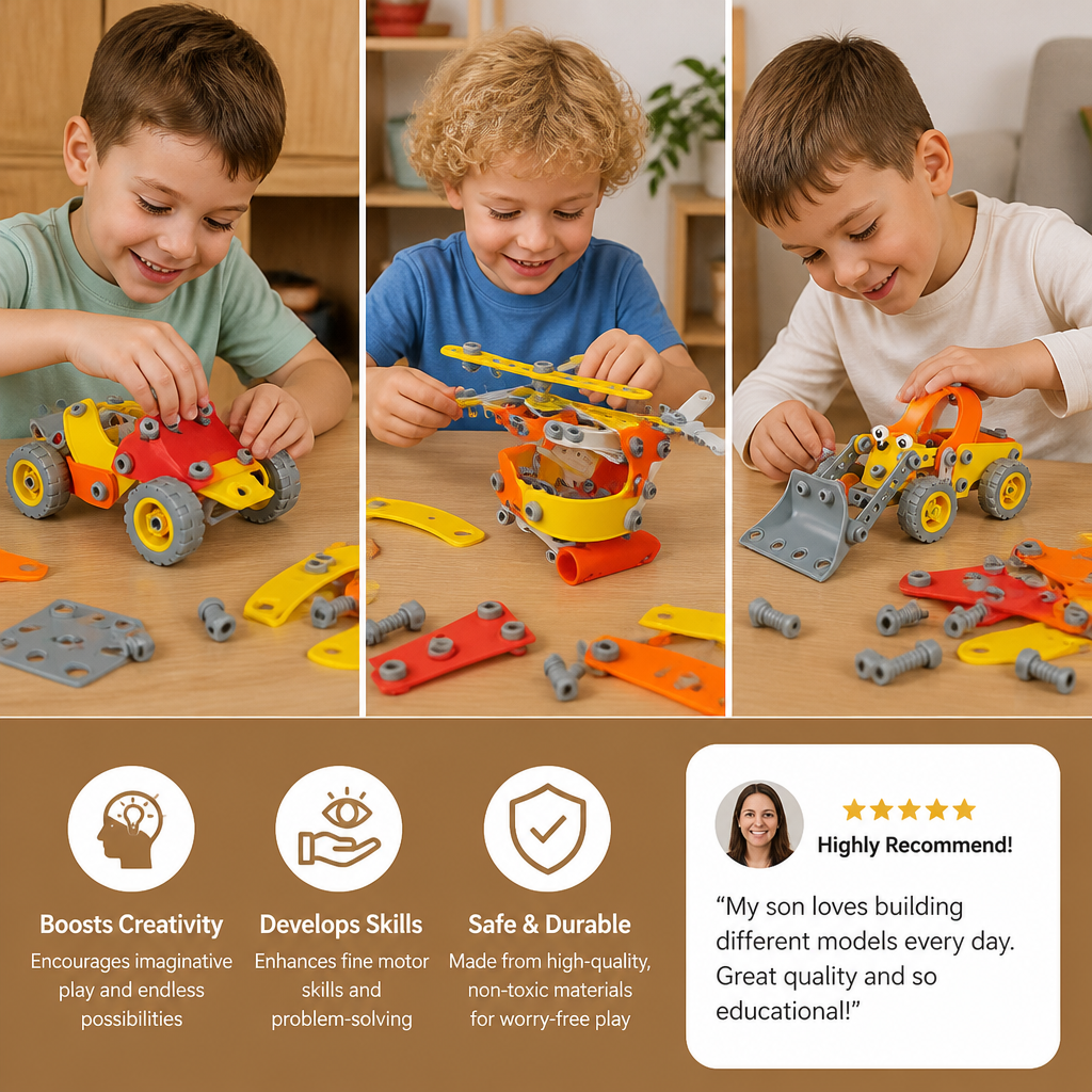 STEM Flexible Screw & Nut Building Blocks Set