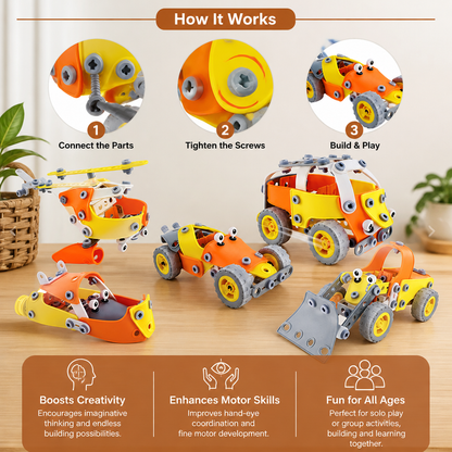 STEM Flexible Screw & Nut Building Blocks Set