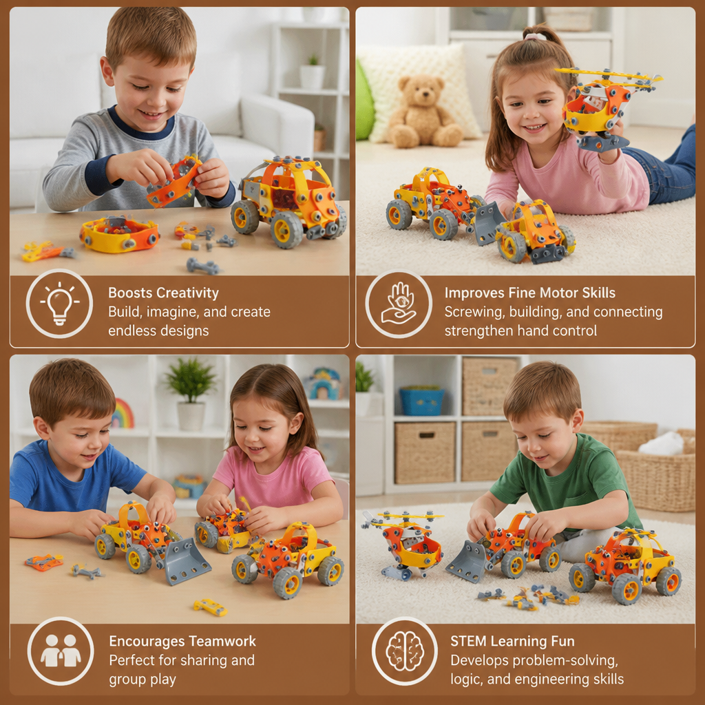 STEM Flexible Screw & Nut Building Blocks Set