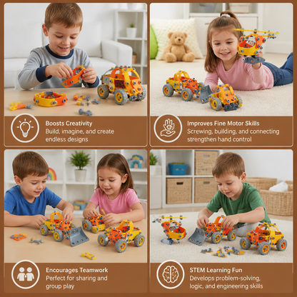STEM Flexible Screw & Nut Building Blocks Set
