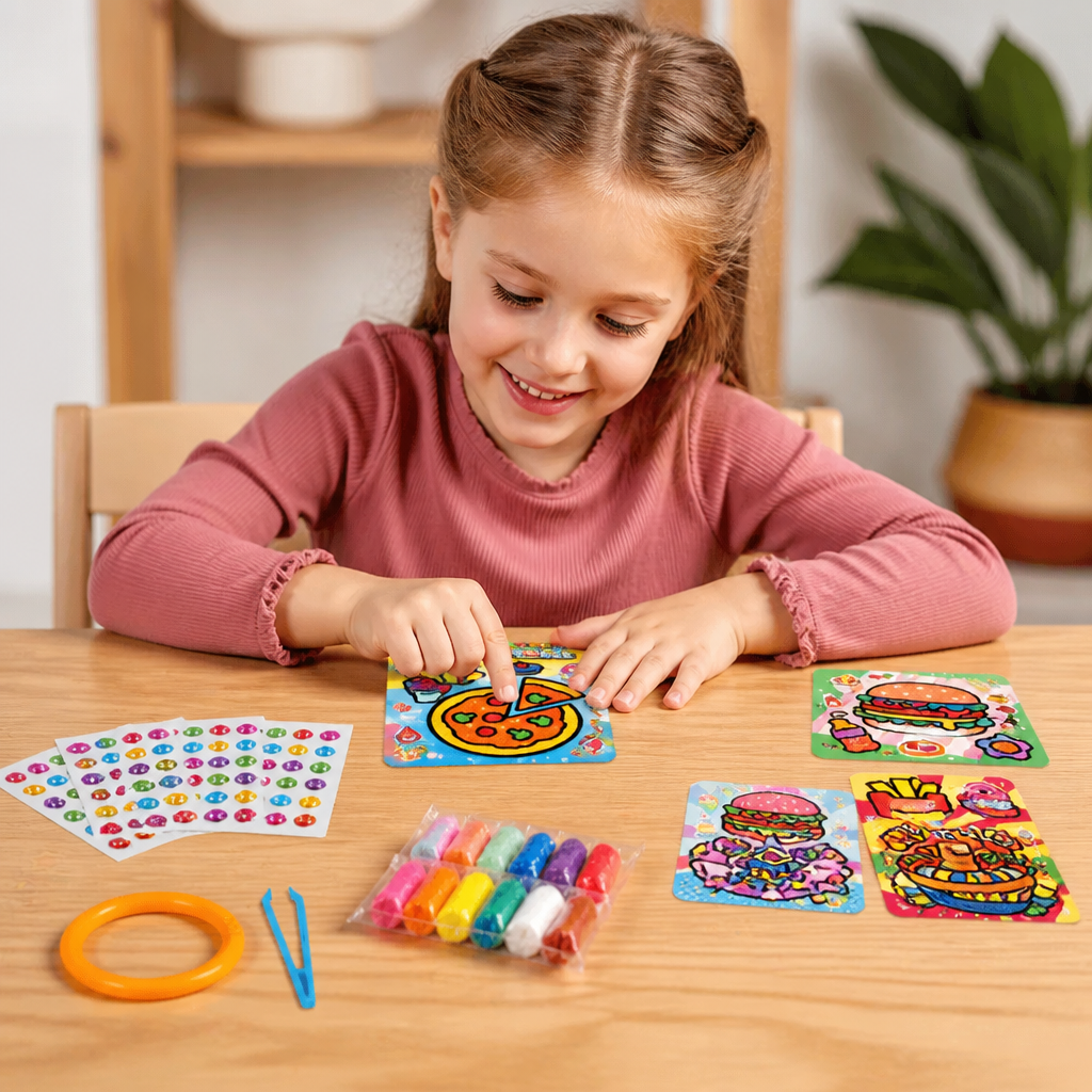 DIY Clay Sticker Art & Craft Kit for Kids