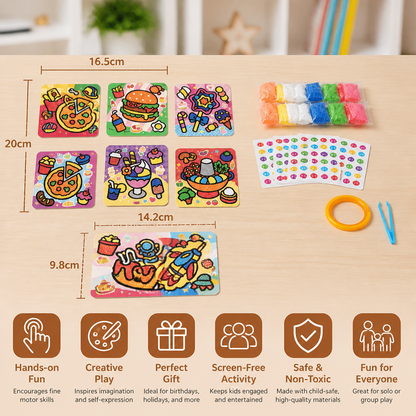 DIY Clay Sticker Art & Craft Kit for Kids