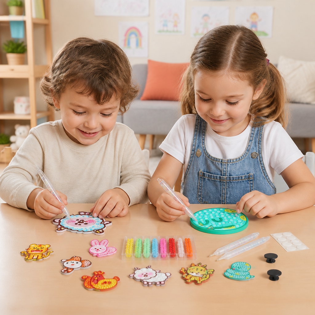 DIY Dot Bead Sticker Art Kit for Kids