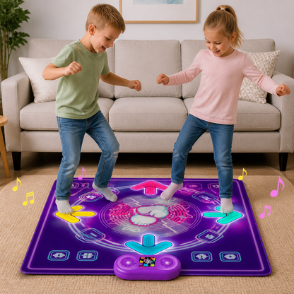 Interactive Musical Dance Mat with LED Lights for Kids