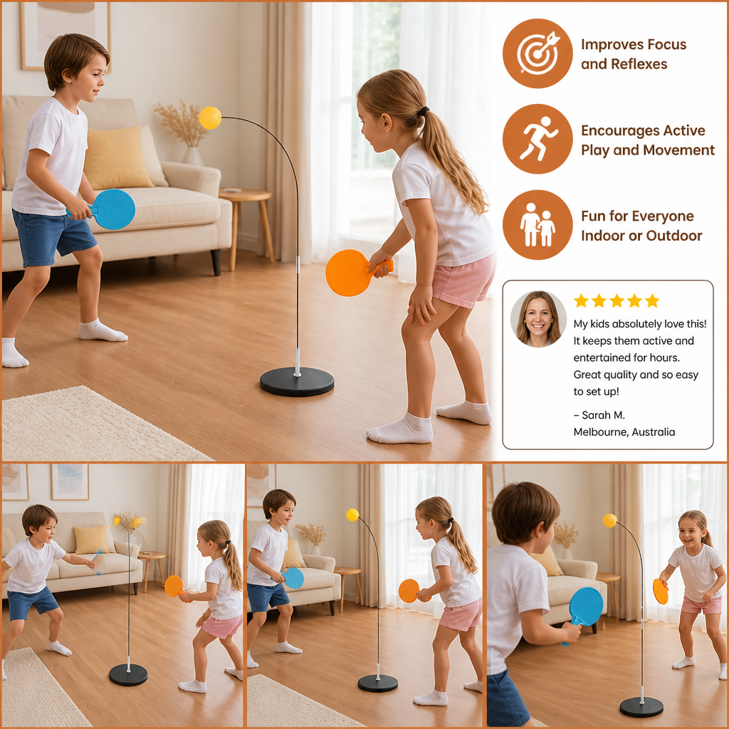 Interactive Light-Up Table Tennis Game for Kids
