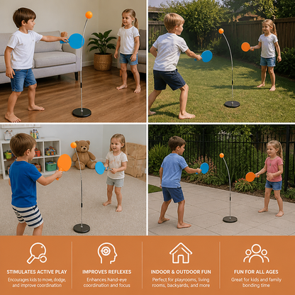 Interactive Light-Up Table Tennis Game for Kids