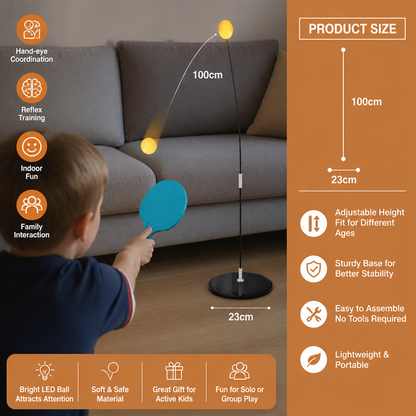 Interactive Light-Up Table Tennis Game for Kids