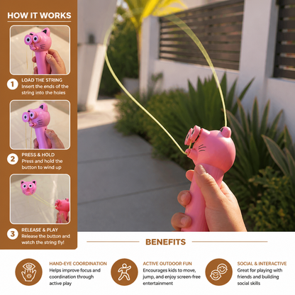 Interactive Flying Rope Toy for Kids