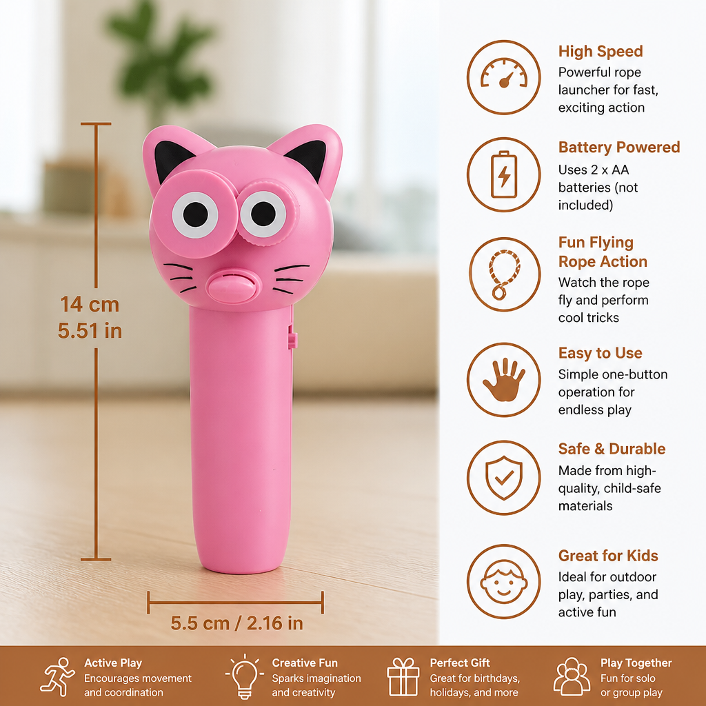 Interactive Flying Rope Toy for Kids
