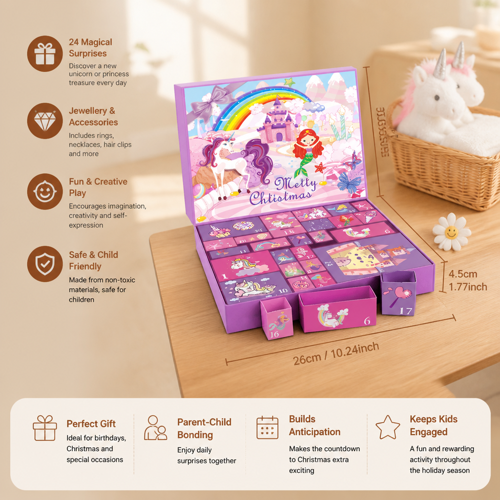 Unicorn & Princess Surprise Advent Calendar for Girls