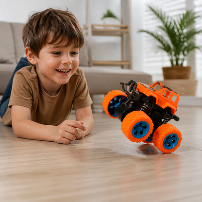 Friction-Powered Monster Truck Stunt Car for Kids