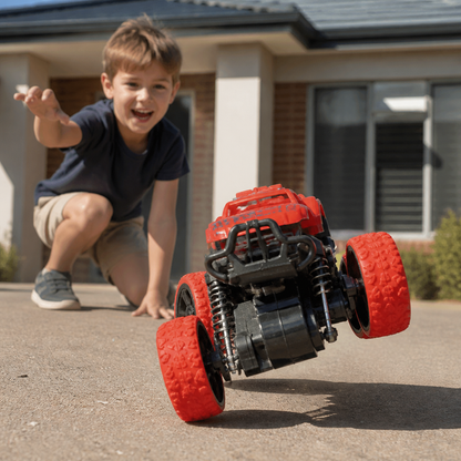 Friction-Powered Monster Truck Stunt Car for Kids