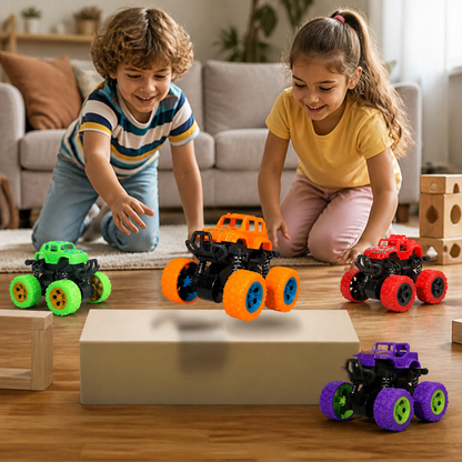 Friction-Powered Monster Truck Stunt Car for Kids