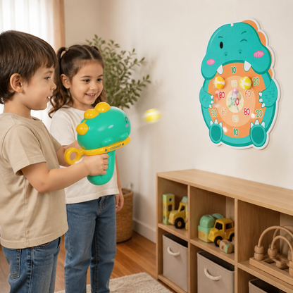 Dinosaur Sticky Ball Shooter – Target Shooting Game for Kids