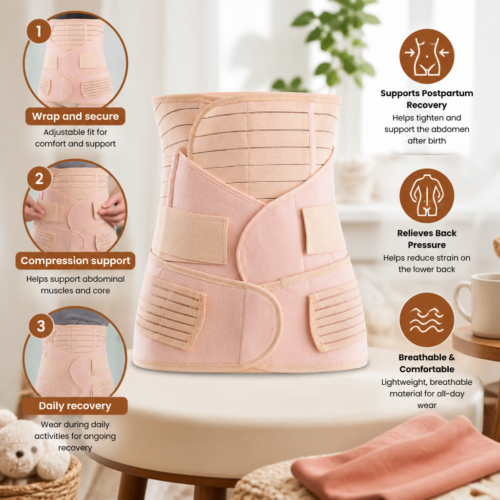 3-in-1 Postpartum Belly Support & Recovery Wrap