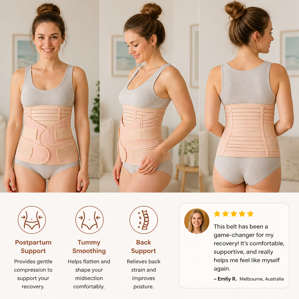 3-in-1 Postpartum Belly Support & Recovery Wrap