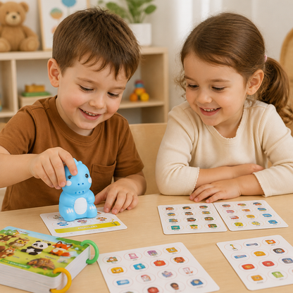 Interactive Dinosaur Talking Flash Cards & Stickers – Montessori Phonics & Sight Words Learning Set