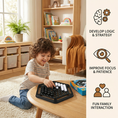 Push-Chess Family Strategy Game – Interactive Logic & Thinking Game for Kids