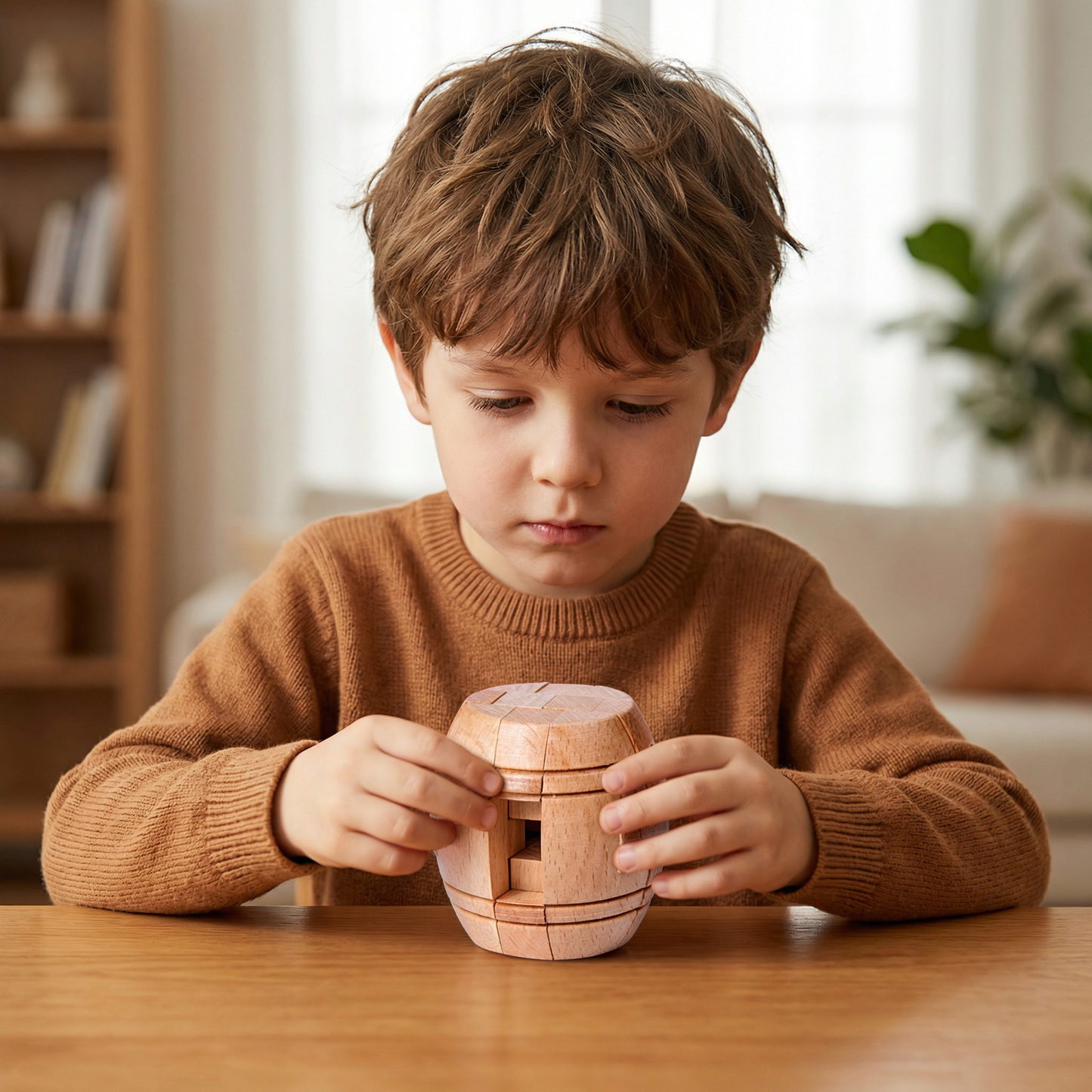 Montessori 3D Wooden Brain Puzzle - Early Learning Toy