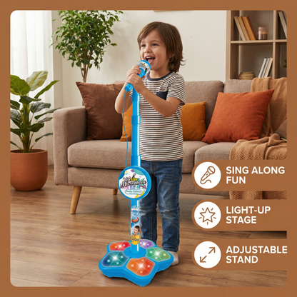 Kids Karaoke Machine with Microphone Stand – Singing Fun Set