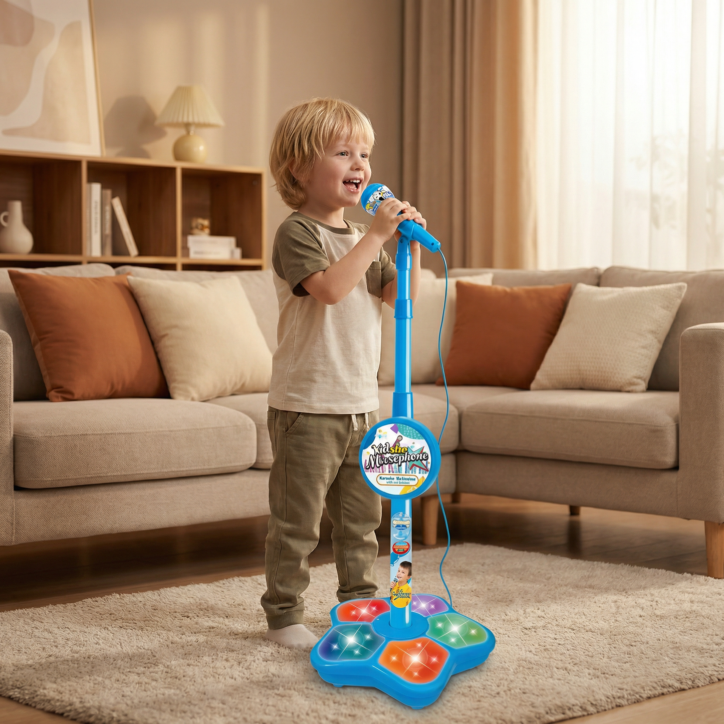 Kids Karaoke Machine with Microphone Stand – Singing Fun Set