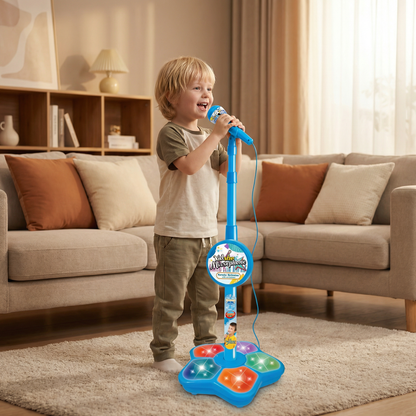 Kids Karaoke Machine with Microphone Stand – Singing Fun Set