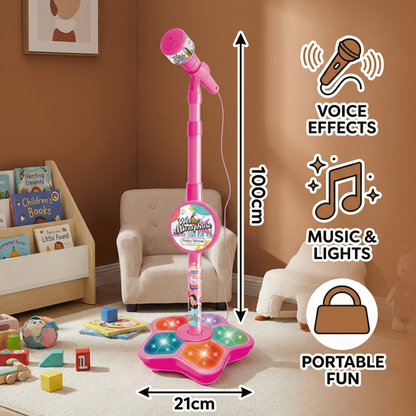 Kids Karaoke Machine with Microphone Stand – Singing Fun Set