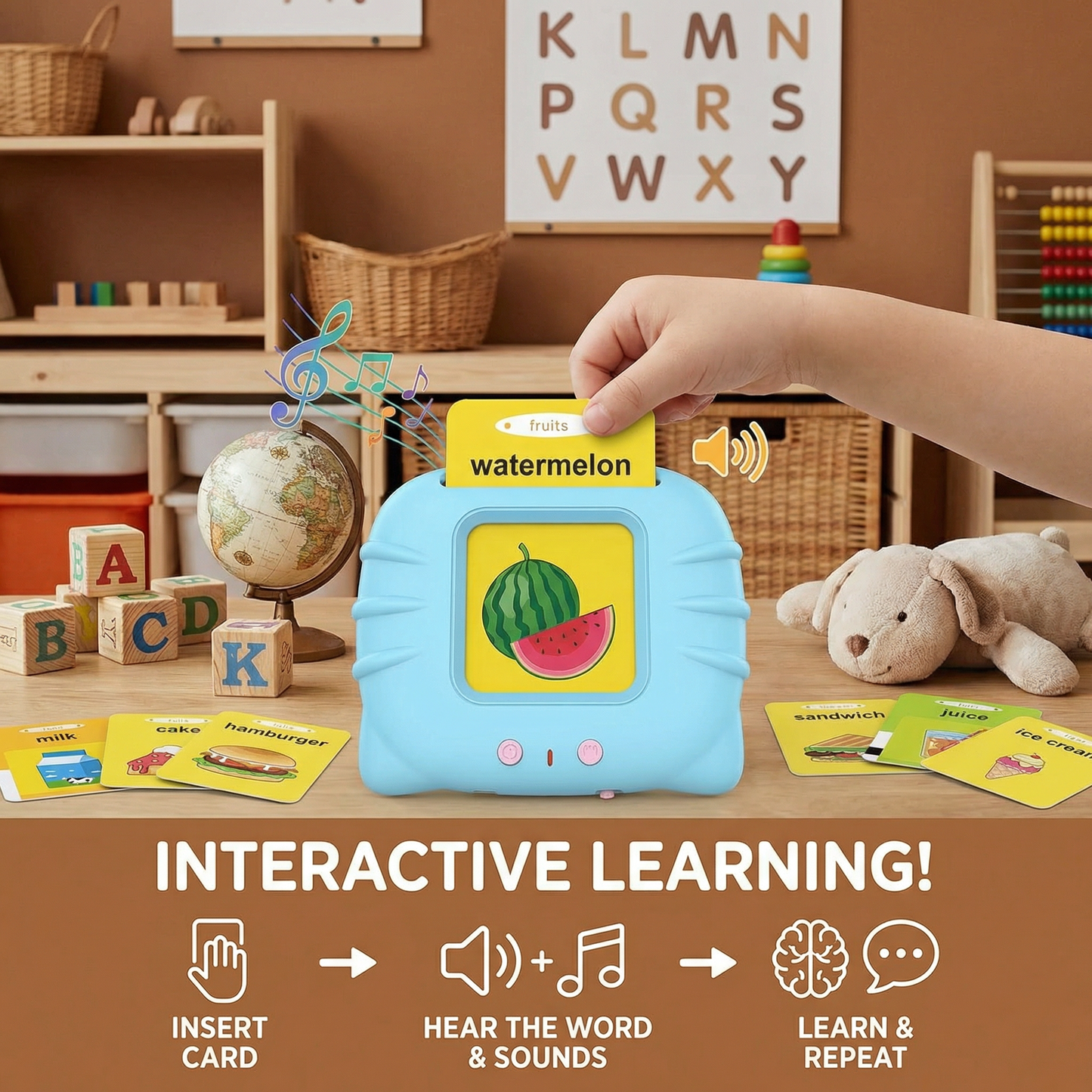 Talking English Flash Cards – Interactive Learning Game for Kids