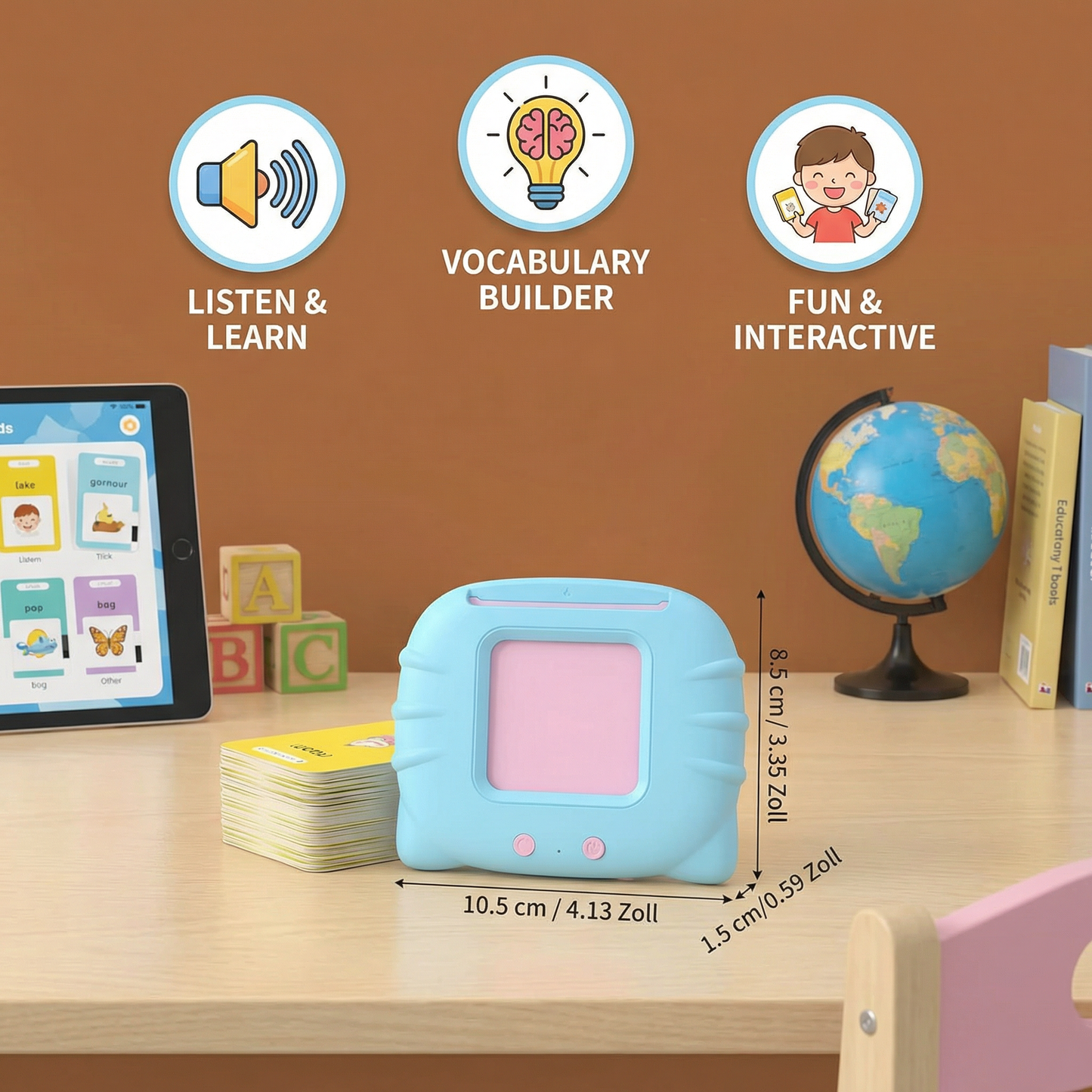Talking English Flash Cards – Interactive Learning Game for Kids